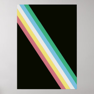 Affiche du drapeau pour personnes handicapées pour