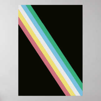 Affiche du drapeau pour personnes handicapées pour