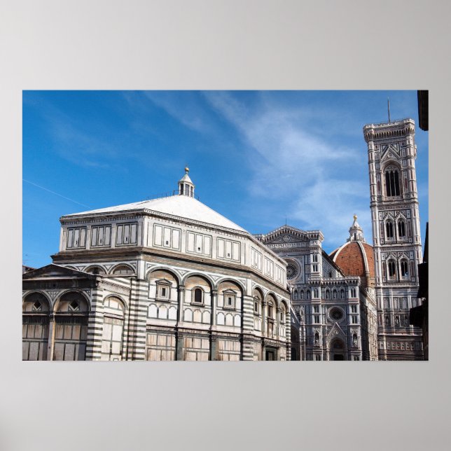 Affiche du Duomo et baptistère, Florence (Devant)