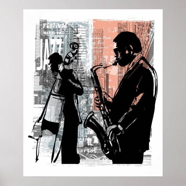 affiche du festival de jazz de harlem (Devant)
