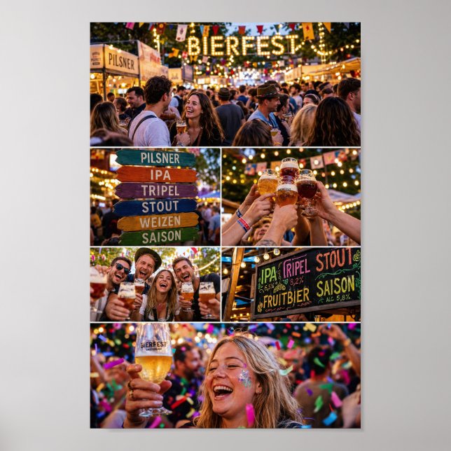 Affiche du festival doré de joie et de rires (Devant)