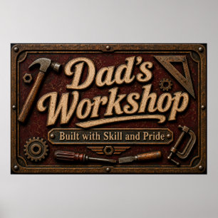 Affiche du garage de papa