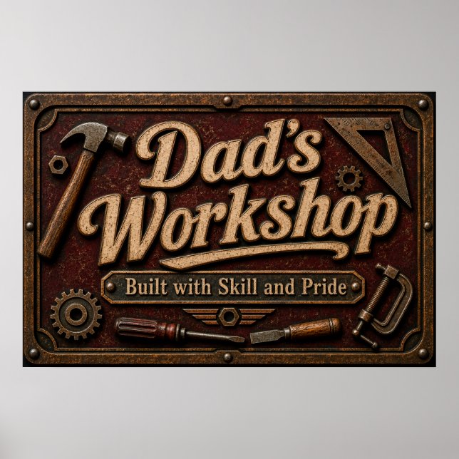 Affiche du garage de papa (Devant)