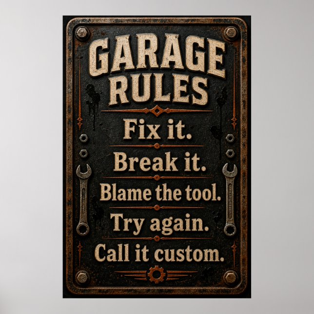 Affiche du Garage de Papa (Devant)