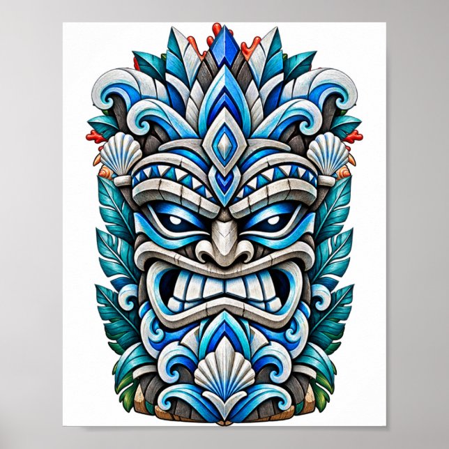 Affiche du Gardien Tiki Blue Ice (Devant)