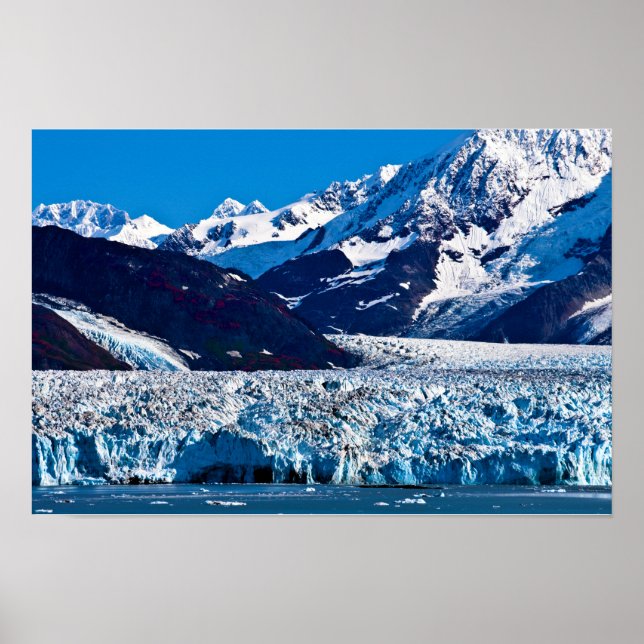 Affiche du glacier Hubbard, Alaska (Devant)