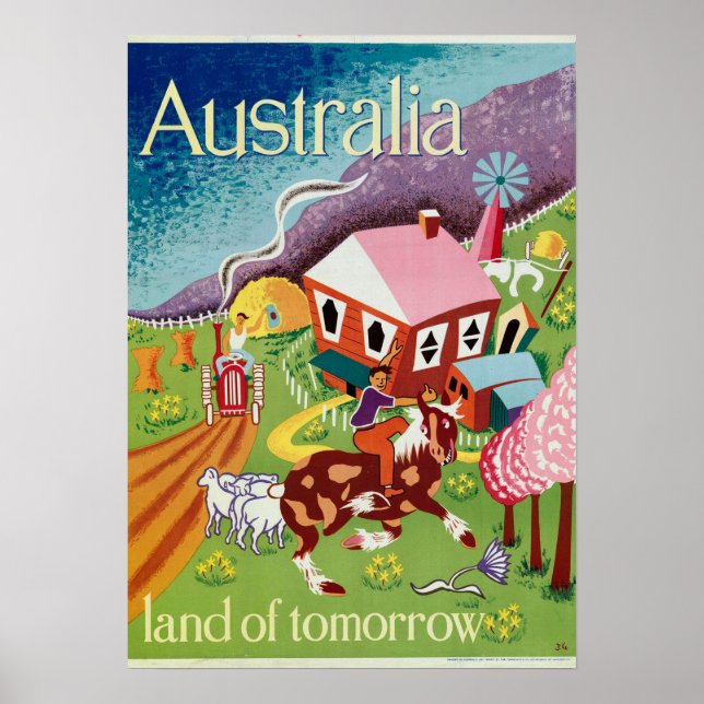 Affiche du gouvernement Vintage australien (Devant)