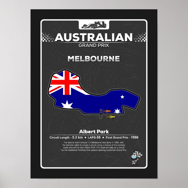 Affiche du GP australien (Devant)
