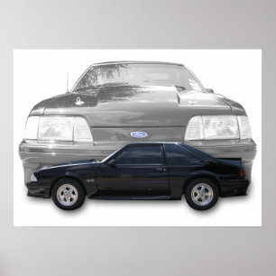 Affiche du GT de mustang de corps de Fox
