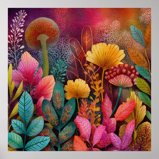 Affiche du jardin d'automne (Devant)