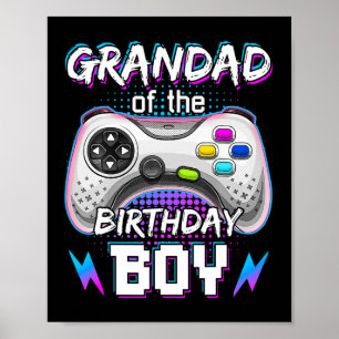 Affiche Du Jeu Vidéo Garçon Anniversaire B-day Top Gamer P