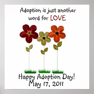 affiche du jour d'adoption