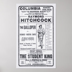 Affiche du journal de théâtre Raymond Hitchcock 19