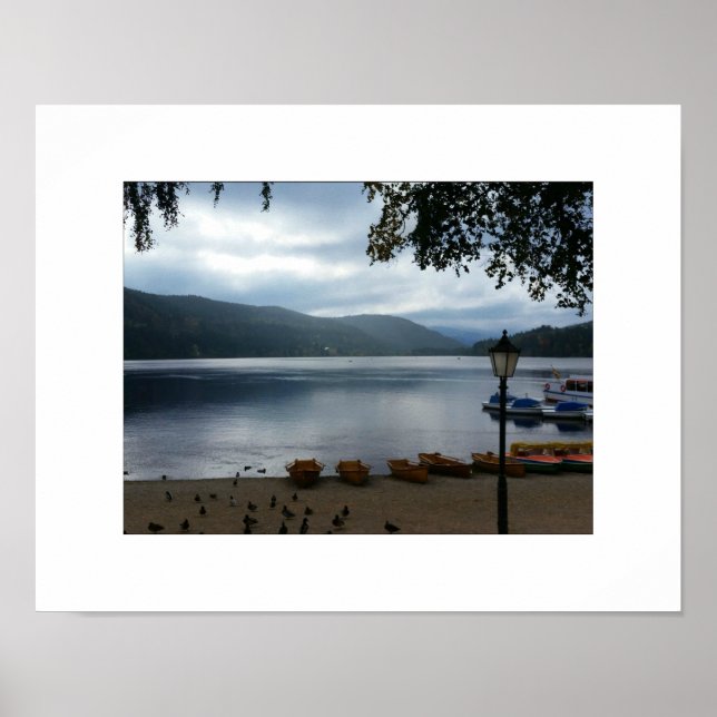 Affiche du lac Titisee Allemagne (Devant)