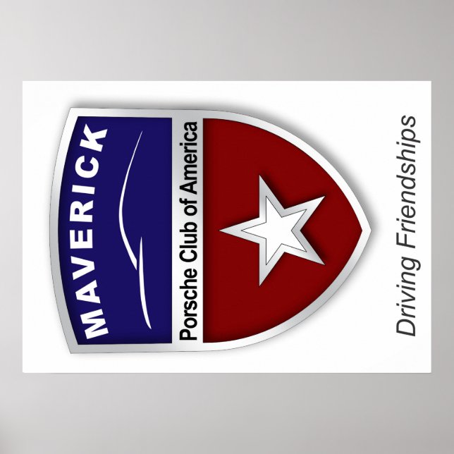 Affiche du logo de la région de Maverick (Devant)