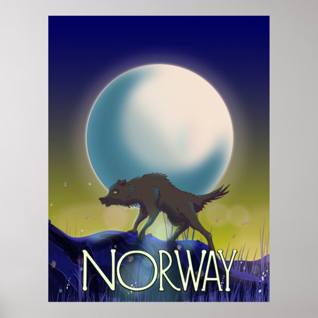 Affiche du loup de Norvège (Devant)