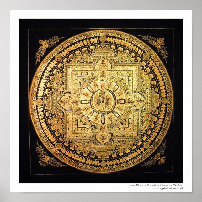 Affiche du Mandala d'Avalokiteshvara aux mille bra (Devant)