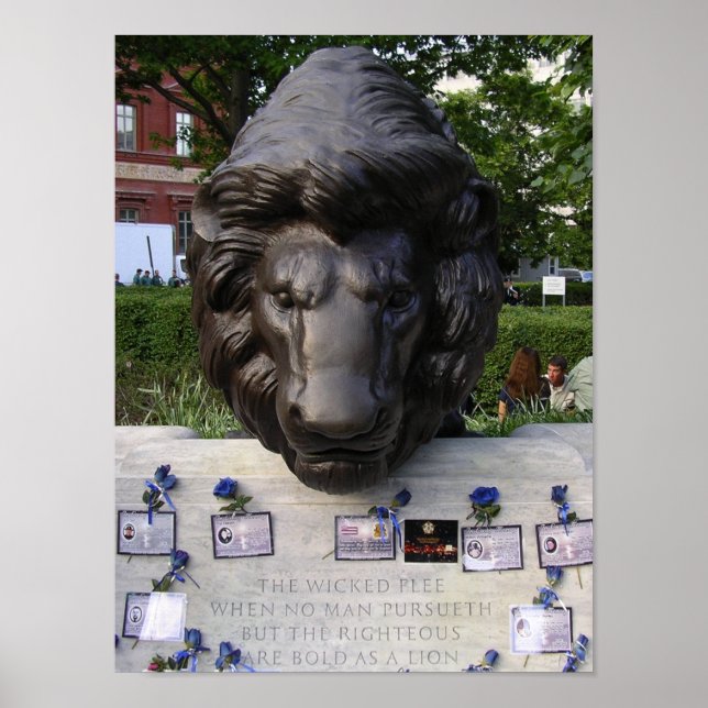 Affiche du mémorial de police (Devant)