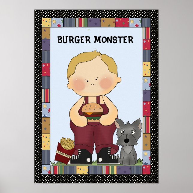 Affiche du Monstre de hamburger (Devant)