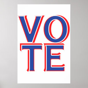 Affiche du mur de vote Campagne politique Marchand
