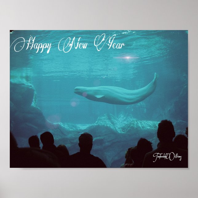 Affiche du Nouvel An de la baleine de Beluga (Devant)