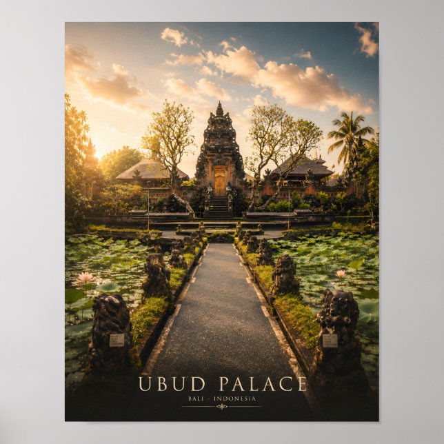 Affiche du palais de luxe à Bali Ubud (Devant)