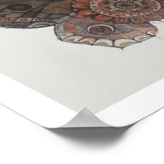 Affiche du papillon Mandala par Shelley