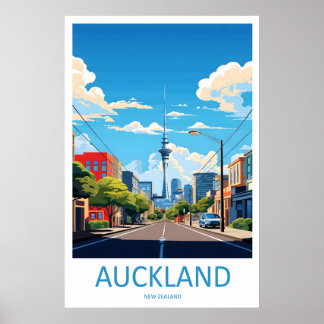 Affiche du parc de voyage d'Auckland Ski national