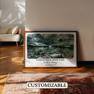 Affiche du Parc d'État de Starved Rock Illinois, A
