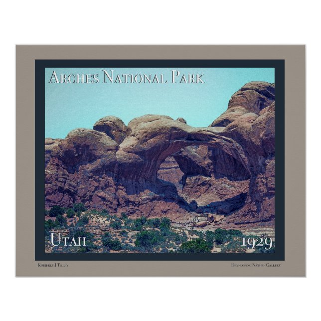 Affiche du parc national Arches (Devant)
