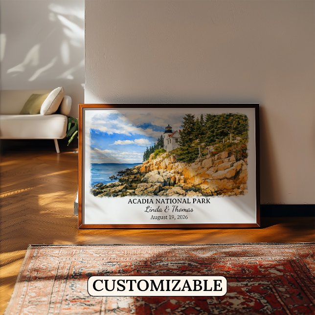 Affiche du Parc national d'Acadia dans le Maine, A (Créateur téléchargé)