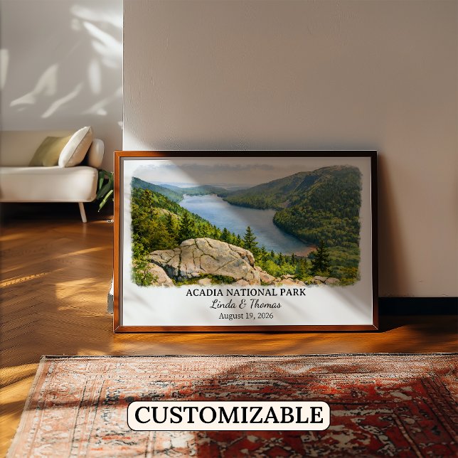 Affiche du Parc national d'Acadia dans le Maine, A (Créateur téléchargé)