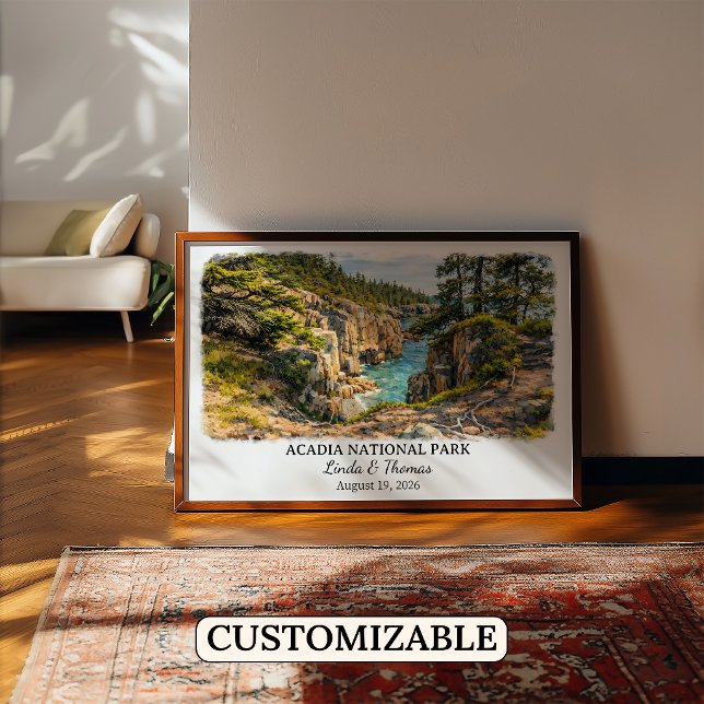 Affiche du Parc national d'Acadie dans le Maine, A (Créateur téléchargé)