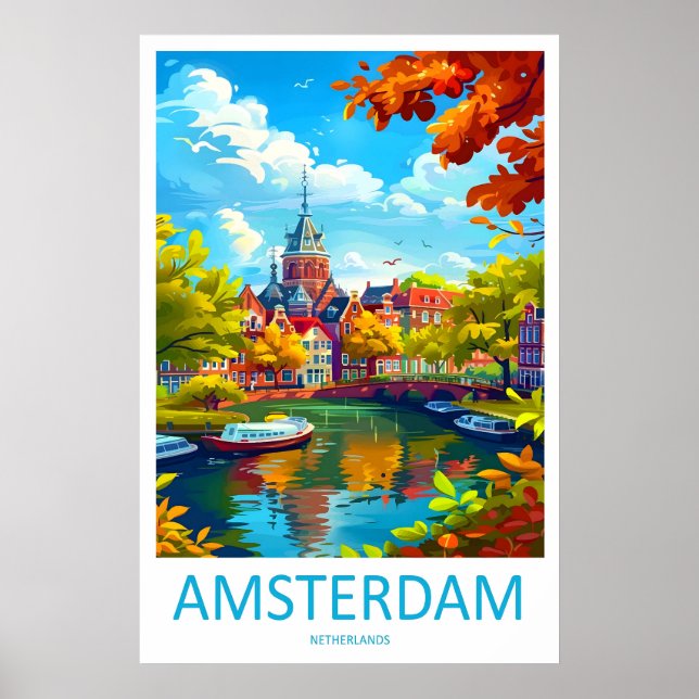 Affiche du Parc National d'Amsterdam Ski Voyage 2V (Devant)