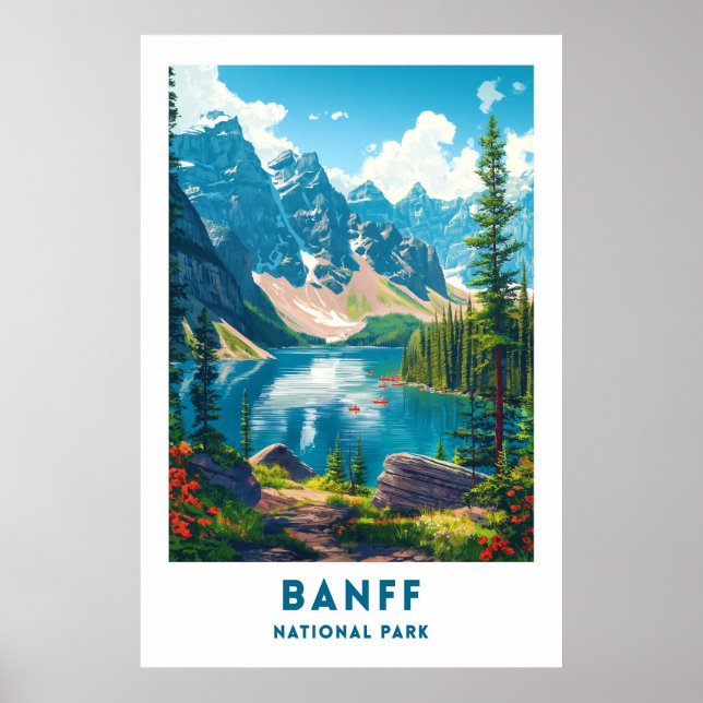 Affiche du Parc national de Banff Canada (Devant)