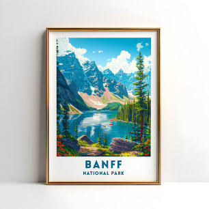 Affiche du Parc national de Banff Canada