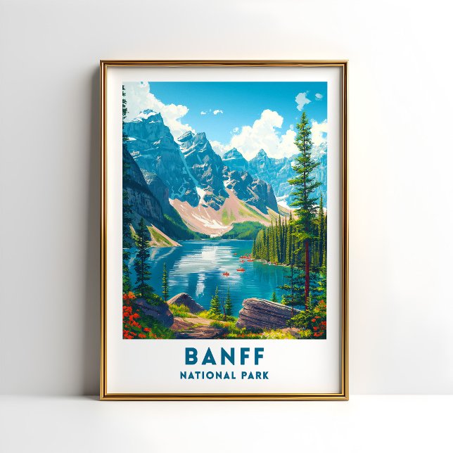 Affiche du Parc national de Banff Canada (Créateur téléchargé)