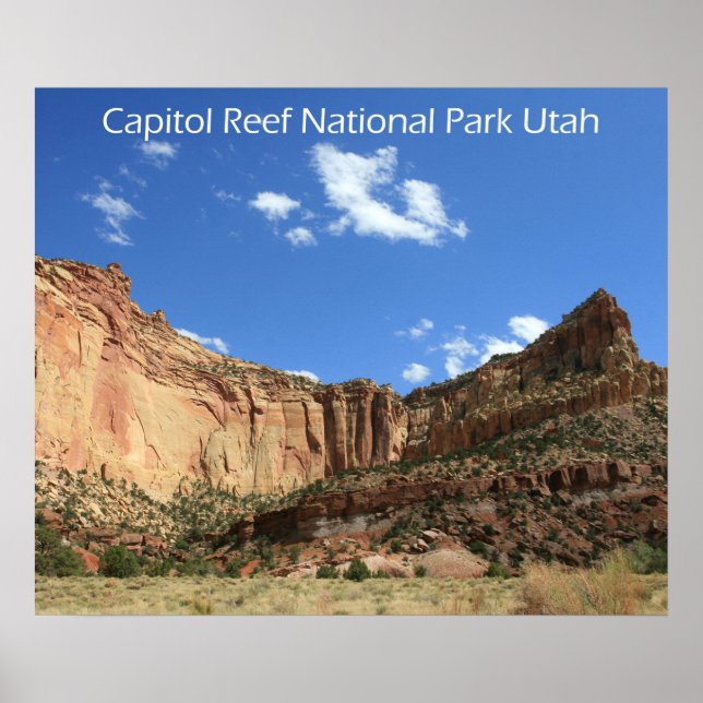 Affiche du Parc national de Capitol Reef (Devant)