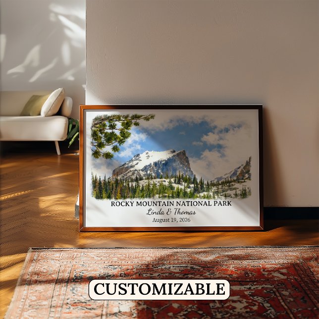 Affiche du Parc national de Rocky Mountain Colorad (Créateur téléchargé)