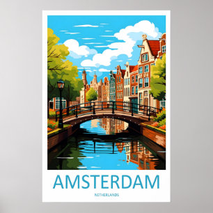 Affiche du Parc National de Ski d'Amsterdam Voyage