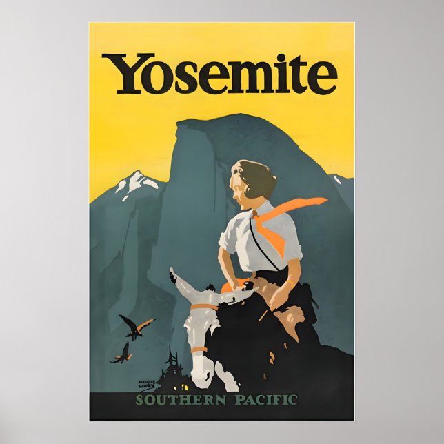 Affiche du Parc National de Yosemite Art de Mauric (Devant)