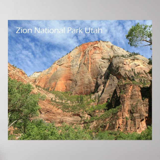 Affiche du parc national de Zion (Devant)
