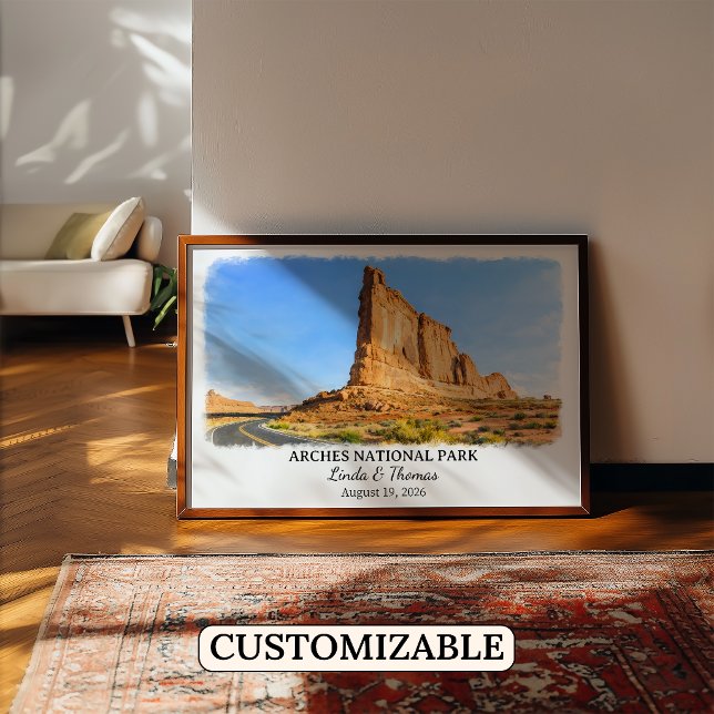 Affiche du Parc national des Arches Utah, Aquarell (Créateur téléchargé)