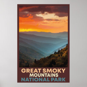 Affiche du parc national Great Smoky Mountains