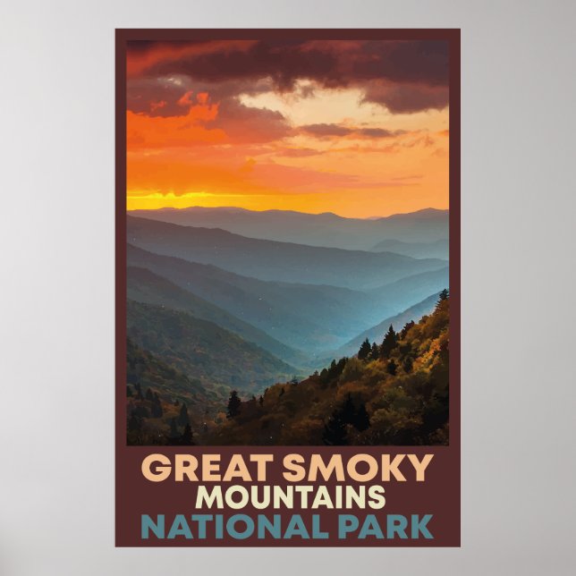 Affiche du parc national Great Smoky Mountains (Devant)