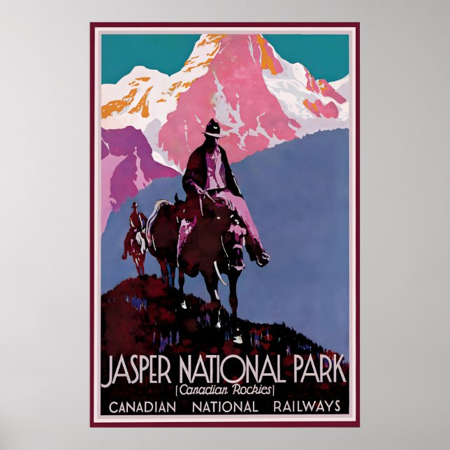 Affiche du Parc national Jasper Rocheuses canadien (Devant)