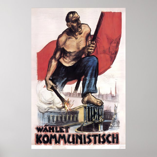 Affiche du Parti communiste allemand, République d (Devant)