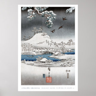 Affiche du paysage de neige 2