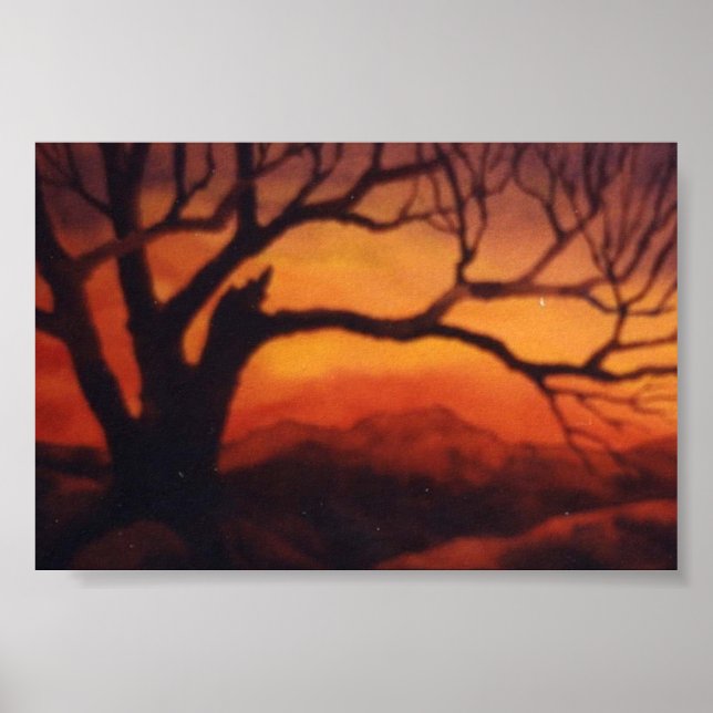 Affiche du paysage du pays (Devant)