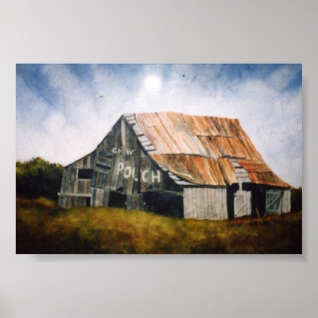 Affiche du paysage du pays (Devant)